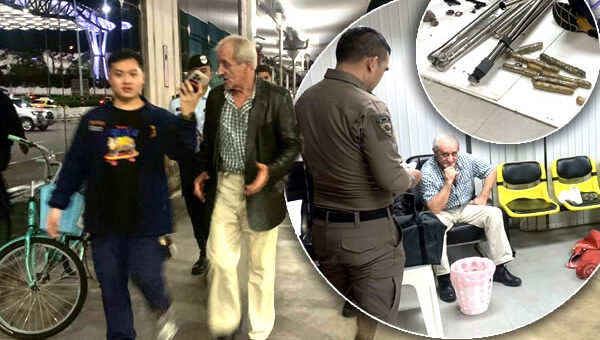 Elderly Latvian arrested at Suvarnabhumi Airport trying to smuggle heroin out of Laos to Malaysia