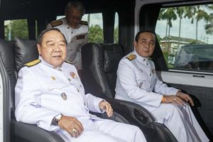 Thai Prime Minister Prayuth Chan-ocha and Defence Minister Prawit Wongsuwan