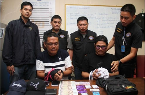 Scam gang members arrested by Thai police