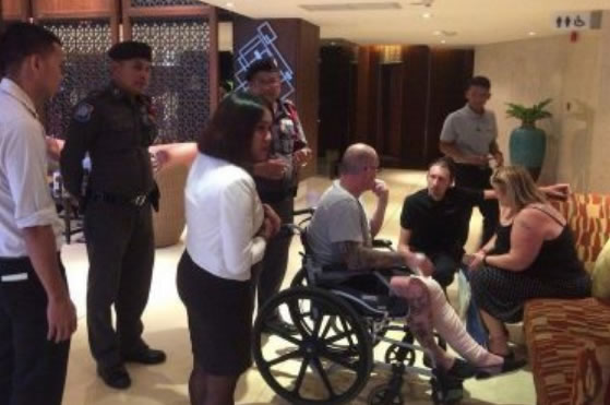 Bizarre story of UK man who threw himself off hotel balcony in fraud attempt