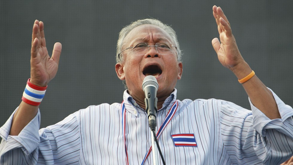 Former protest leader Suthep Thaugsuban returns to the political arena in Thailand