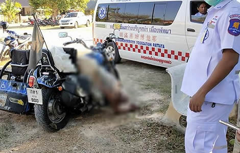 finnish-man-motorbike-pattaya-temple-rayong-province-thai-police