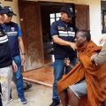 African man tried hide from immigration police in Thailand by posing as a Buddhist monk in Sa Kaeo