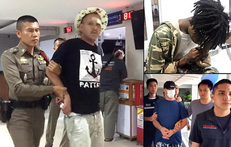 pattaya-police-thai-woman-french-bhutanese-theft-foreign-criminals