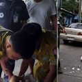 Eight month old baby boy crushed by a truck after his baby walker rolled onto a South Bangkok street