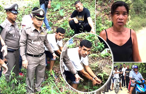 german-man-thai-wife-ko-samui-motorbike-highway-robber-police-arrest