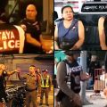 Western foreigners arrested in Pattaya by police in two separate incidents of out of control behavior