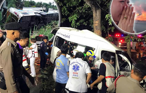 bus-drivers-thailand-passenger-van-driver-accidents-crash-sleep-drugs-thai-police