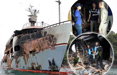 lady-d-yacht-fire-phuket-thai-police-meeting-vice-governor-fireboats-government