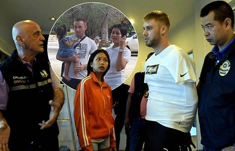 uk-men-drugs-pattaya-thai-police-officers-arrest-plymouth-man-michael-timmins-daniel-woods