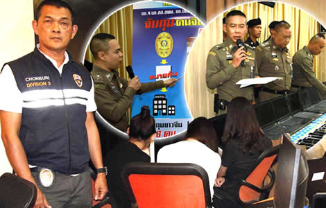 chinese-tourists-arrested-thailand-pattaya-bangkok-thai-police-scams-online-gambling