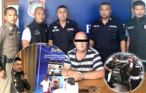 dutch-national-gerhadus-arrested-police-theft-camera-ko-tao-telecom-store-samui