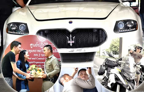 police-officer-traffic-panita-tumwattana-tv-actress-maserati-car-inevstiagtion-luxury-cars