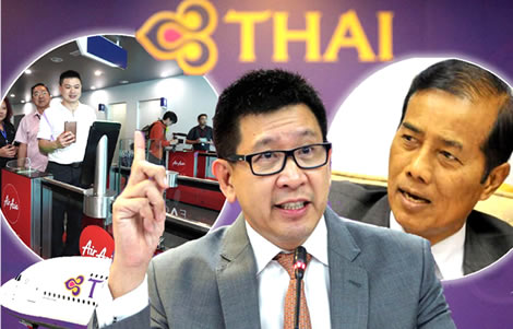 thai-airways-business-plan-deputy-transport-minister-air-asia-facial-recognition-technolgy-checkin-airports