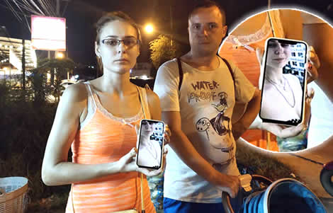 russian-woman-gold-snatched-pattaya-motorcycle-thief-police-sunday