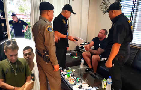 uk-man-mark-rumblearrested-thai-wife-police-pattaya-drugs-charges-ko-pha-ngan-matthew-beresford