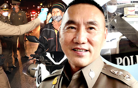 bangkok-police-officers-virus-infections-checkpoints-station-traffic