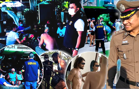 foreigners-arrested-breaking-emergency-decree-pattaya-ko-pha-ngan