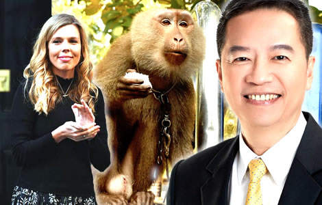 uk-pm-partner-carrie-symonds-targets-thai-coconut-trade-monkeys-animal-rights