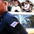 Protester charged with harming the Queen’s liberty claims innocence after his arrest on Friday in Bangkok