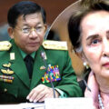 Military coup in Myanmar. Aung San Suu Kyi held with scores of leading political figures arrested by troops 