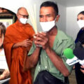 Father brings monk to a murder scene in Samut Prakan after his 23-year-old died in rape attack