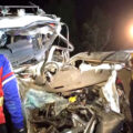 Lorry and pickup truck in a head-on collision in Kalasin leaving four bodies within the wreckage