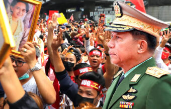 Burmese in Thailand take to the streets in support of the country’s democratic unity government