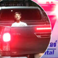 Marijuana crazed man stole a Bangkok ambulance on Wednesday night and crashed it into an MG car