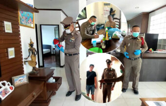 Police launch a full probe into the death of Finnish national near Pattaya with his throat cut in bed