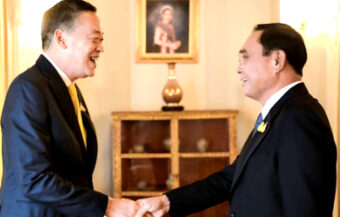 New cabinet and government by mid-September as Srettha meets Prayut at Government House in Bangkok