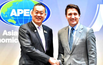 PM met Canadian Premier Trudeau at US Summit and urged a Canadian-Thai free trade pact