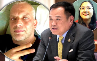 Anutin tells Swiss man Urs Fehr he should go home as he urges Phuket’s governor to monitor the court case