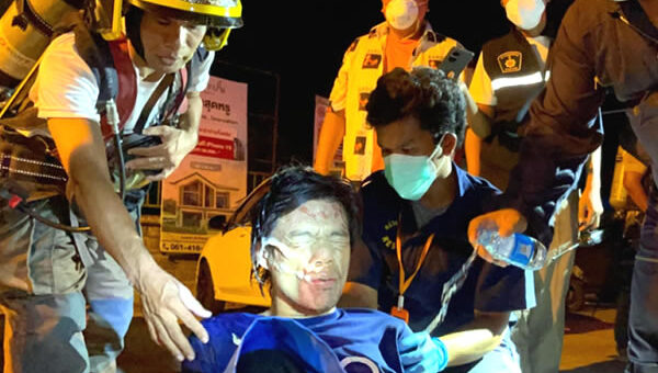 Emergency averted in Pattaya’s Nong Prue area as 60 people cough blood and foam at the mouth from gas
