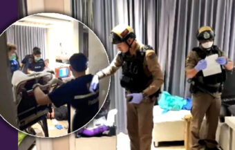 Brit shoots himself in the forehead after playing Russian Roulette in Pattaya high on cannabis and laughing gas