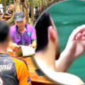 Ice-cold beer and cigarettes hit the spot for young Russian tourists off scenic Koh Phi Phi Leh in Krabi on Wednesday