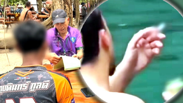 Ice-cold beer and cigarettes hit the spot for young Russian tourists off scenic Koh Phi Phi Leh in Krabi