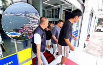 3 office workers at Chinese Pattaya property brokerage arrested as interest in the resort city surges