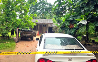 Lovesick Romeo’s instant karma at his ex-lover’s house. Blown up by his own grenade as he tried to kill