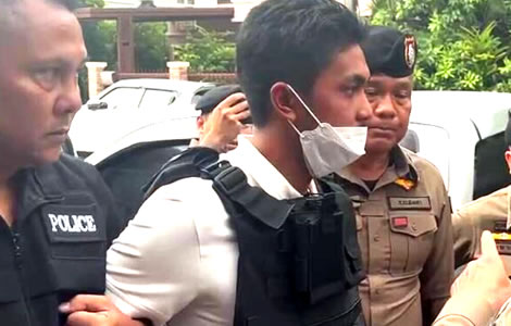 Songkhla provincial boss arrested at his home on Monday along with six henchmen after election assault