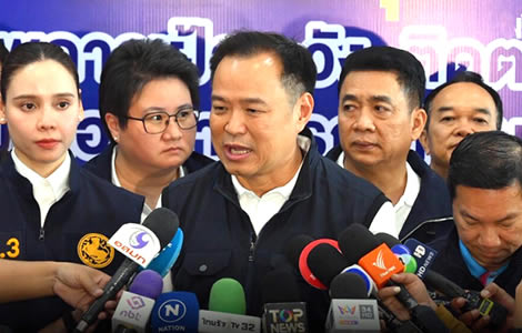 Anutin rules out Interior Ministry move. No one has broached cabinet reshuffle yet. Ready for opposition