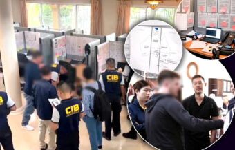 Boiler room bond fraud gang smashed in Samut Prakan mansion near Bangkok. 13 Foreigners arrested
