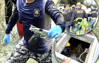 Deranged Chinese criminals cause mayhem in a Pattaya suburb on Saturday. Man shot in the ankle