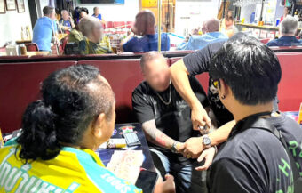 German cocaine dealing beer bar owner caught red handed by undercover Pattaya Police. Business over