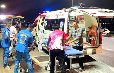 Horror for UK tourist in Phuket who saw his wife fall to her death in front of his eyes early Wednesday