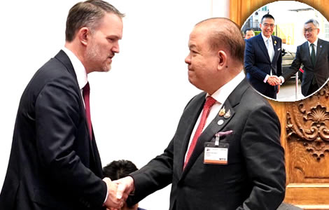 Thai Minsters engage with US trade chief Jamieson Greer in Paris at OECD ministerial meeting. Talks soon