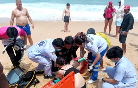 Third loved one and tourist downed off Karon Beach in dangerous rip tides in just 18 days on Saturday