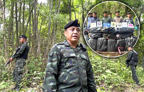 Two drug mules in drug party killed by Thai armed forces on the Myanmar border. 4.8 million pills seized