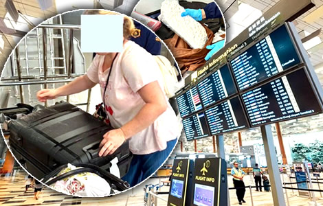 Another western tourist arrested for heroin smuggling out Thailand. 50 year old woman flying to Taiwan
