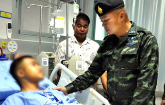 Army private who lost foot promoted to Sergeant as probe into the origin of the Russian mine is opened